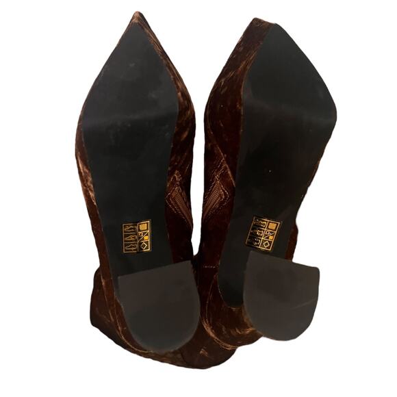 JEFFREY CAMPBELL Shego crushed velvet platform knee high boots NEW - Picture 15 of 16